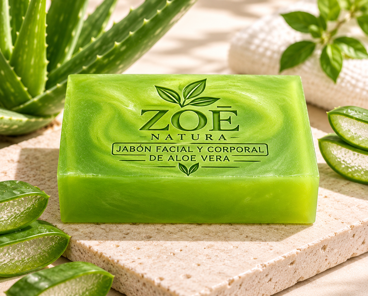 Jabón Facial y Corporal de Aloe Vera