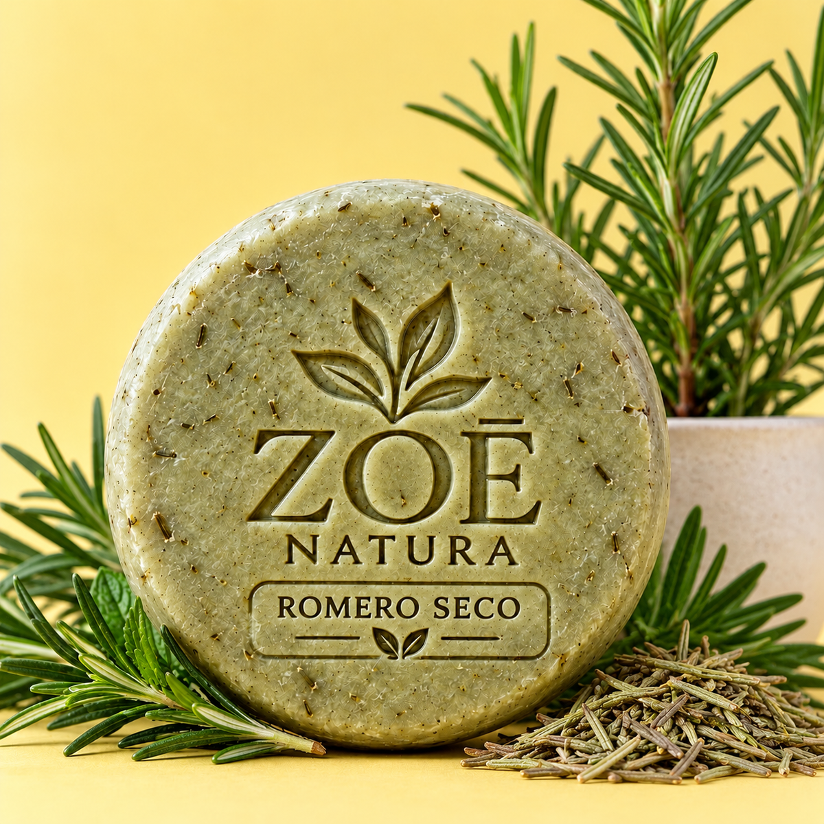 Shampoo en Barra / anti caida de Romero  & Menta Seco